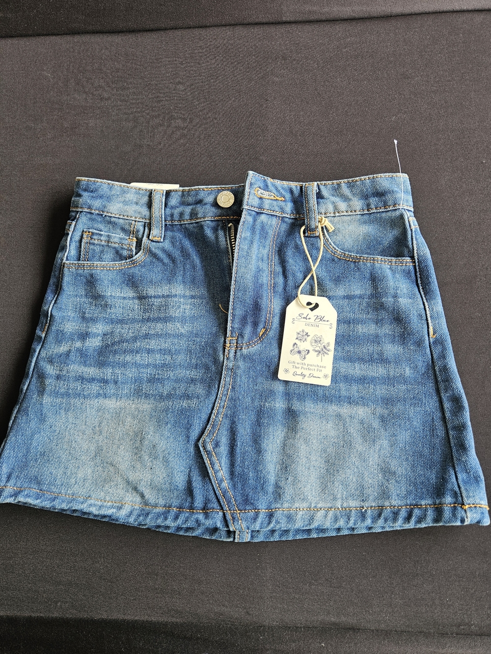 SohoBlue  Womens Denim Skirt Blue  Mini Size 8